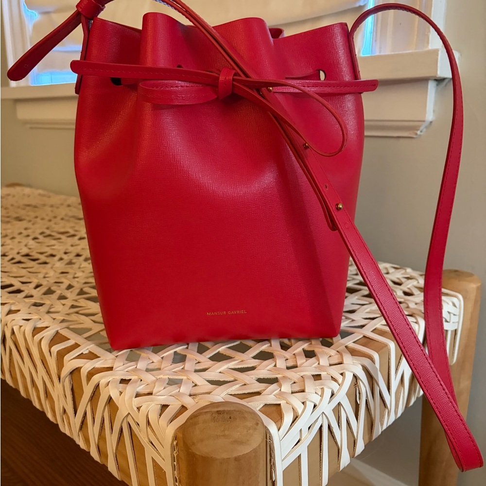 Mansur Gavriel Red Bucket Bag - Picture 5 of 5